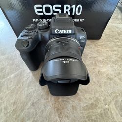new Canon EOS R10 Mirrorless Camera with RF-S 18-45mm Lens Kit