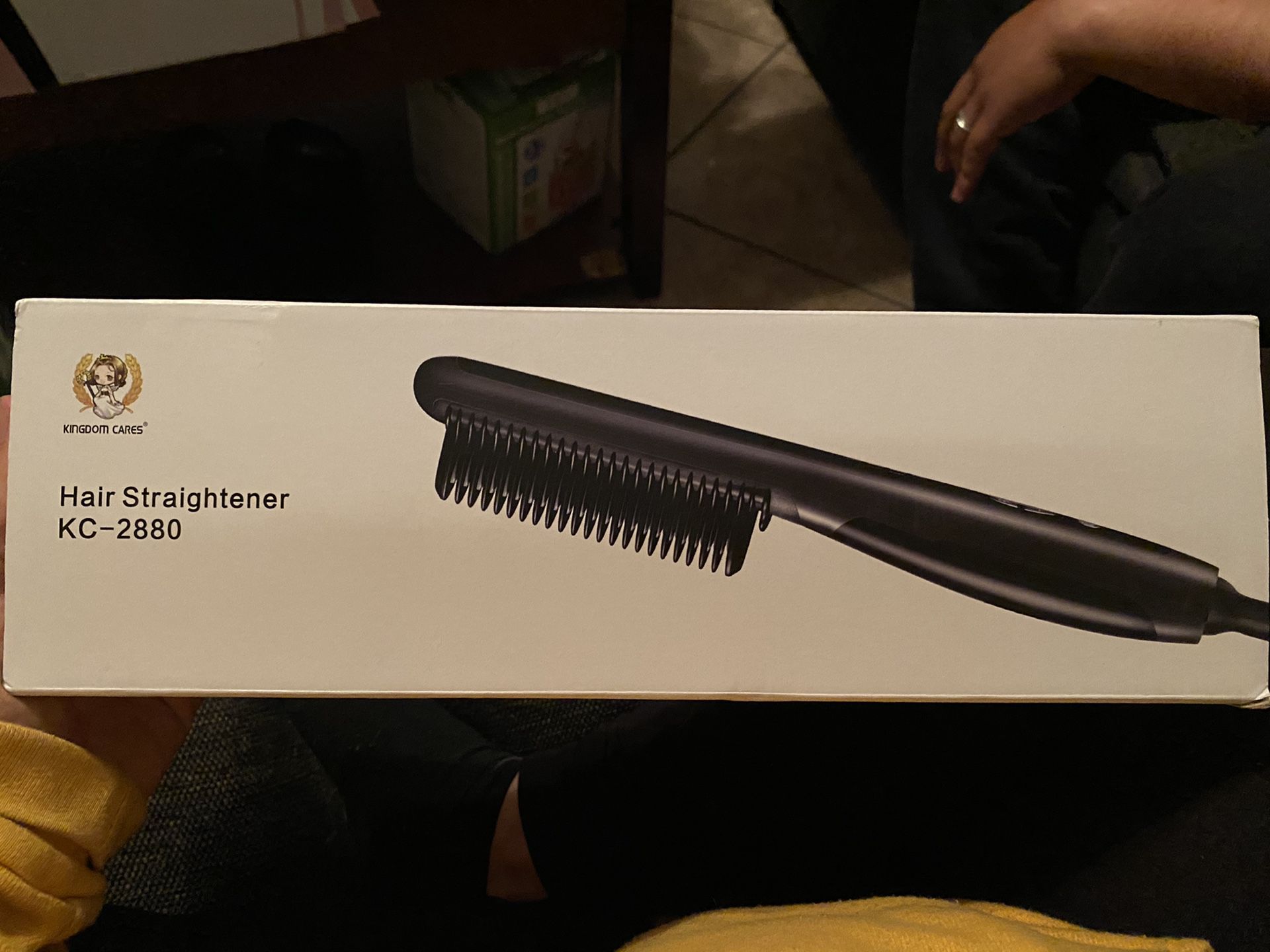 NEW KINGDOMCARES Hair Straightening Brush Hair Straightener