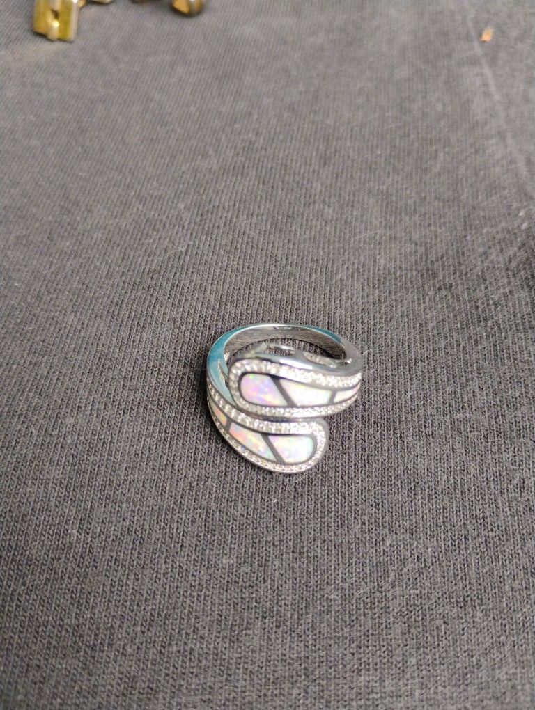 Sterling And Opal Ring
