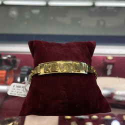 14K Yellow Gold "Kevin" Bracelet 