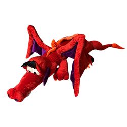 XL red dragon plush 5ft long 