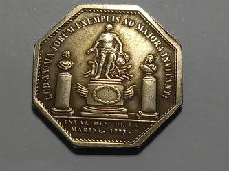 1773 France Octagonal Medal / Token / Coin