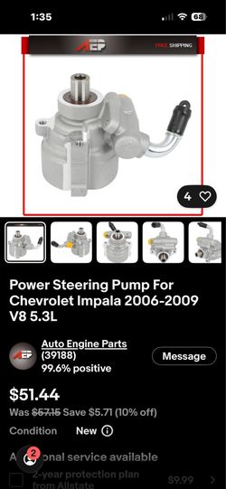 Power steering pump for 06-09 impala