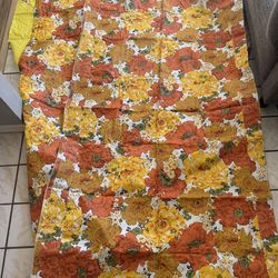 vintage floral yellow orange swing canopy cover