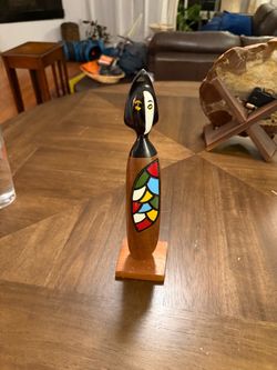 11” Handmade Wooden Sculpture by Artist Frank Coronado