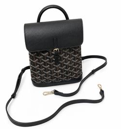 Goyard  designer bag with adjustable straps.