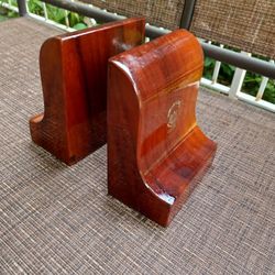 Mid Century Modern Teak Bookends Made In Hawaii 