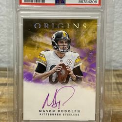 2018 Panini Mason Rudolph FOTL Origins On Card Auto #/32 PSA 8 (POP 1 None Higher)