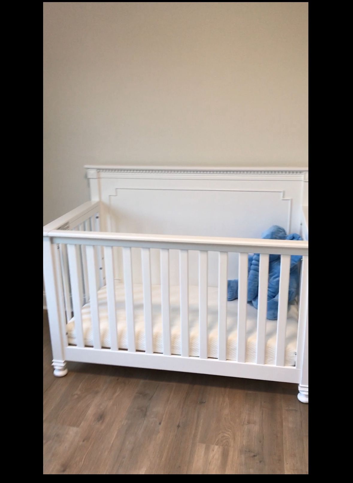 White Convertible Crib To Toddler Bed