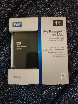 My passport for Mac 1TB USB 3.0