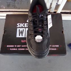 Skechers Steel Toe Memory Foam Shoes