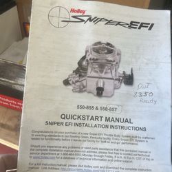 Holley Sniper 2bbl Injection System