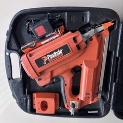 Paslode Cordless Finish Nailer  And Boxes  Of Nails 
