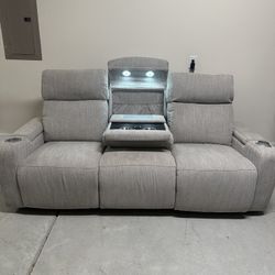 theater-style reclining sofa