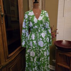 Kate Spade Maxi Tropical Dress XS