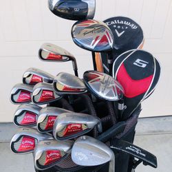 Callaway Golf Set Irons 4-PW, SW, AW, Callaway Driver