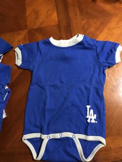 Baby Dodgers onesie