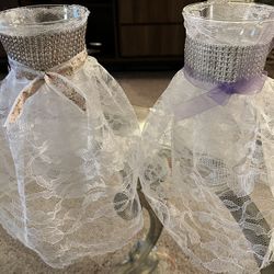 Wedding Dress Flower Vases