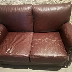 Leather Sofa And Chair Set