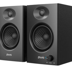 60W Computer Speakers for Music and Gaming, Active Bluetooth 5.3, Stereo 2.0 Speakers for Desktop PC or Laptop, 3.5mm Aux RCA Input, USB-Powered, 1 Pa