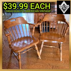 *VINTAGE* HIGH QUALITY AMERICAN MADE CHAIRS (2 AVAILABLE)