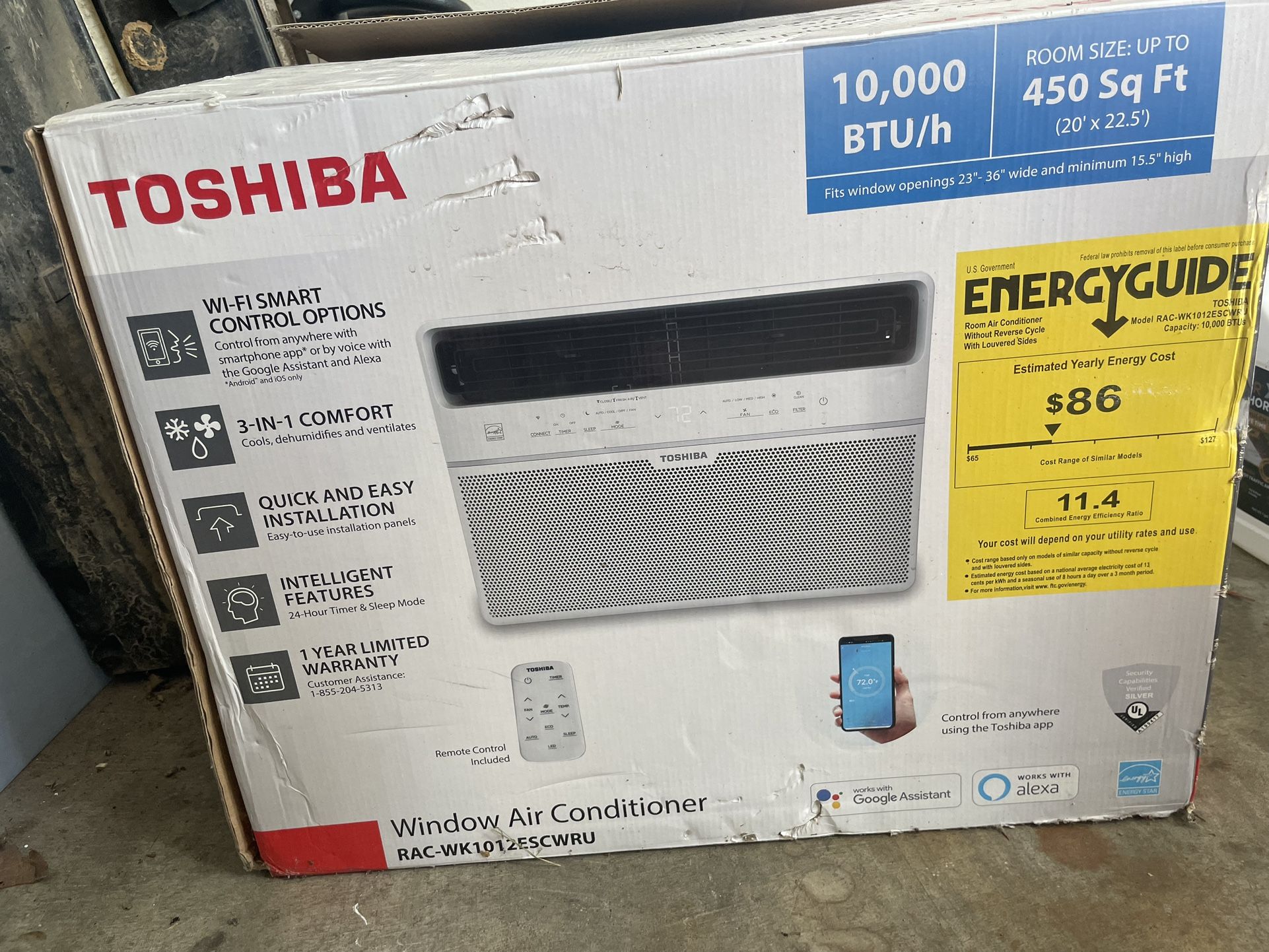 Toshiba 10,000 BTU Air Conditioner
