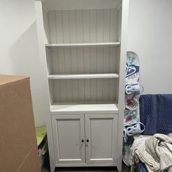 White bookshelf 
