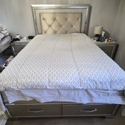Queen Bed Frame - Mattress is free