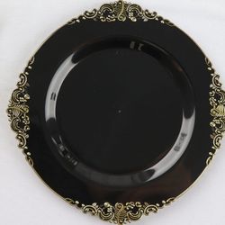 Black Disposible Plates