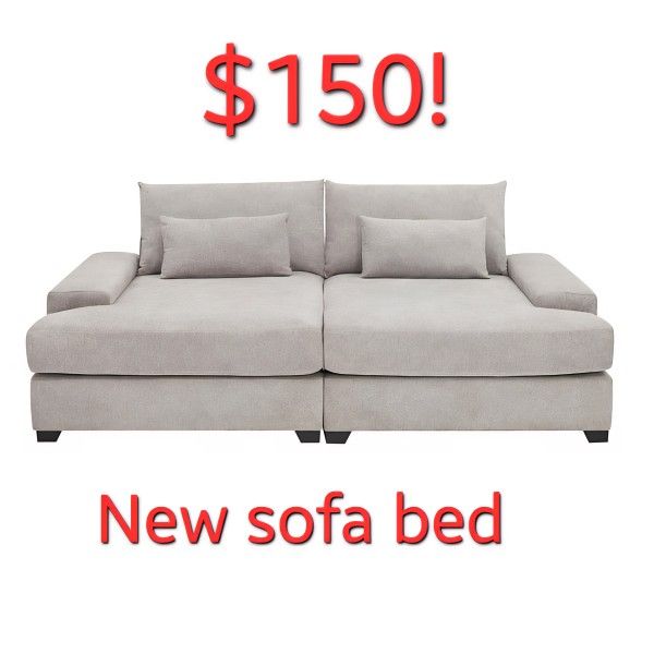 NEW! Oversized Sleeper Sofa Bed, Couch, Furniture