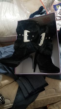 black boots
