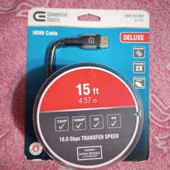 Commercial Electric HDMI Cable 15 feet Deluxe