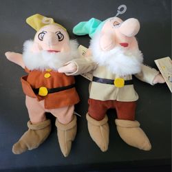 Disney Doc & Sleepy Plush $60