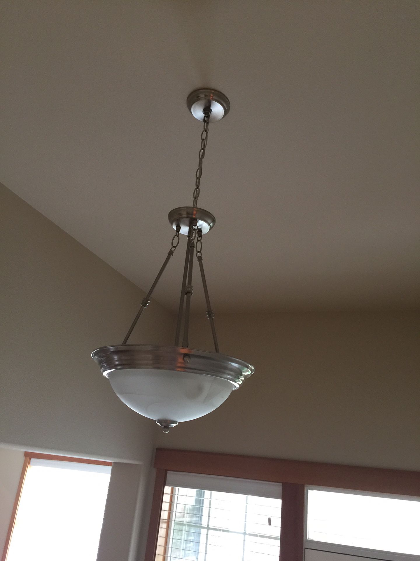 Brushed nickel light fixtures