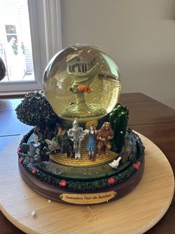 BRADFORD EXCHANGE Wizard Of Oz Rotating Snow Globe