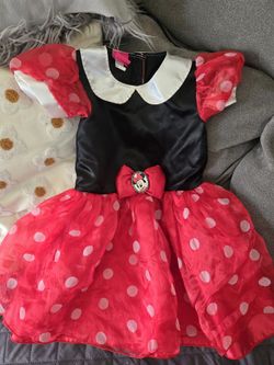 Disney  Minnie Mouse Red White Black Costume Dress size 3t