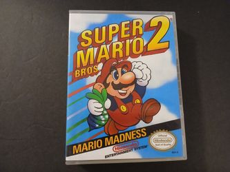 NES Super Mario Bros. 2 Game And Cusom Case