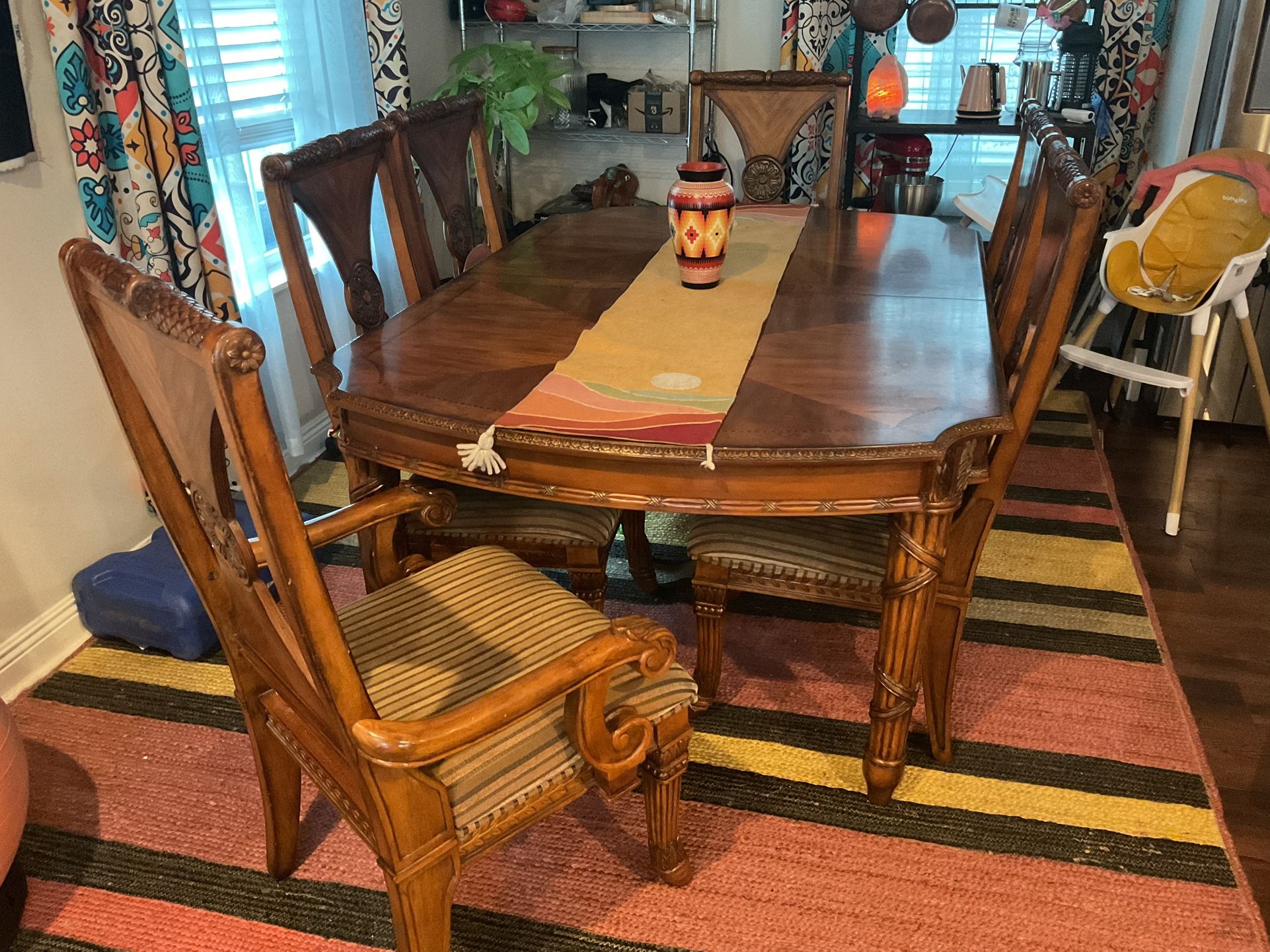 Wooden Table With Leaves