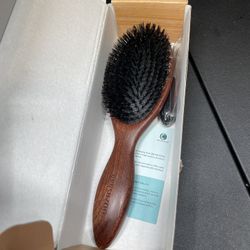 BRUSHZOO Hair Brushes for Women Men Kid, Boar Bristle Hair Brush for Fine Sho...