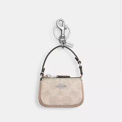 Coach Mini Nolita Bag Charm in Signature Canvas Style CX067