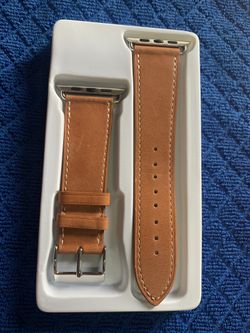 Apple Watch band 42 MM leather Color brown new in a box