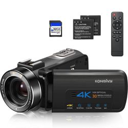 Video Camera Camcorder 4k