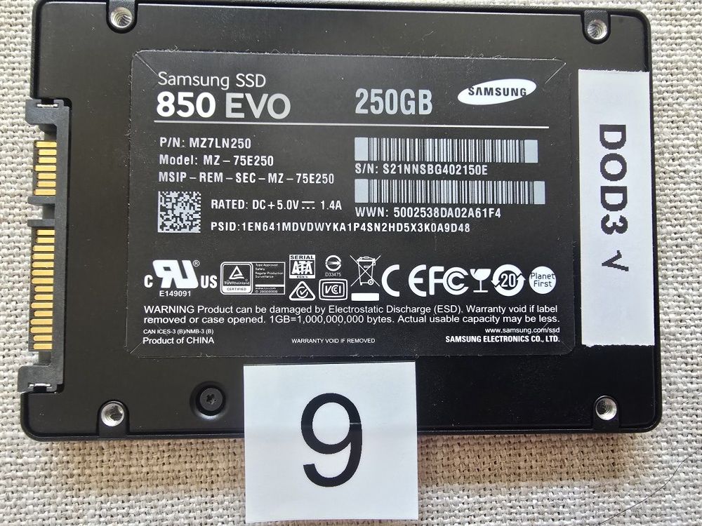 Samsung 850 EVO SSD 250GB