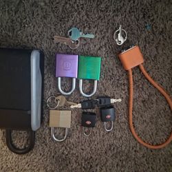 Assorted Key Locks, Gun/Trigger Locks And A Portable Combination Key Lock Box  