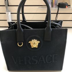 Versace Canvas Large Tote Bag