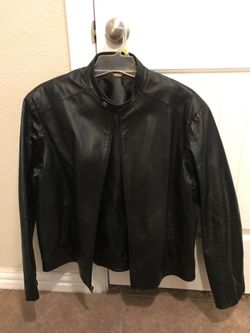 Men’s large perry Ellis leather jacket