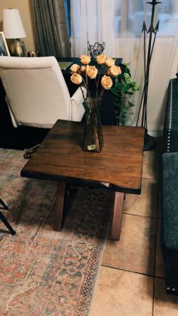 Live edge farmhouse coffee table