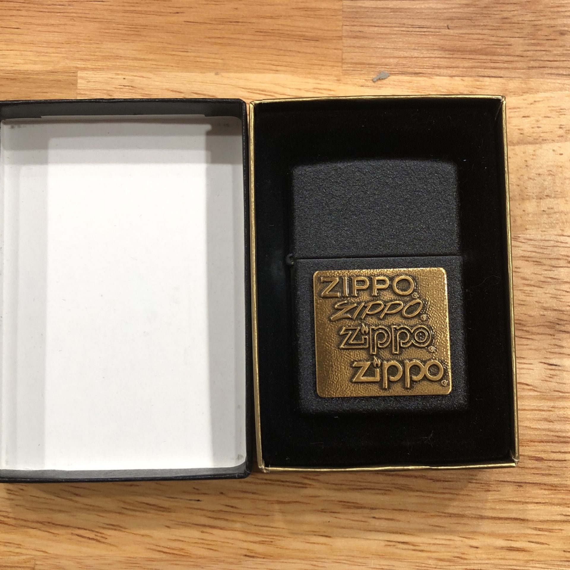 Black Matte Zippo Lighter New In Box