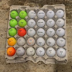 30 Used Vice golf balls mixed variety