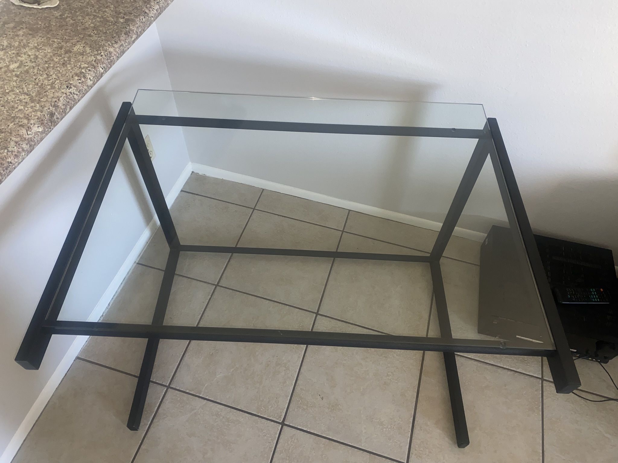 Glass Desk